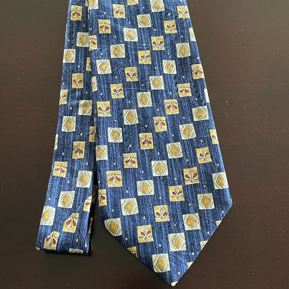 ROBERT TALBOTT Best of Class for Nordstrom - Silk Necktie Designer Geometric Tie - Picture 1 of 6